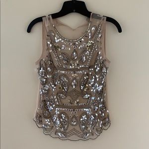 Taupe glitz and glam top forever 21